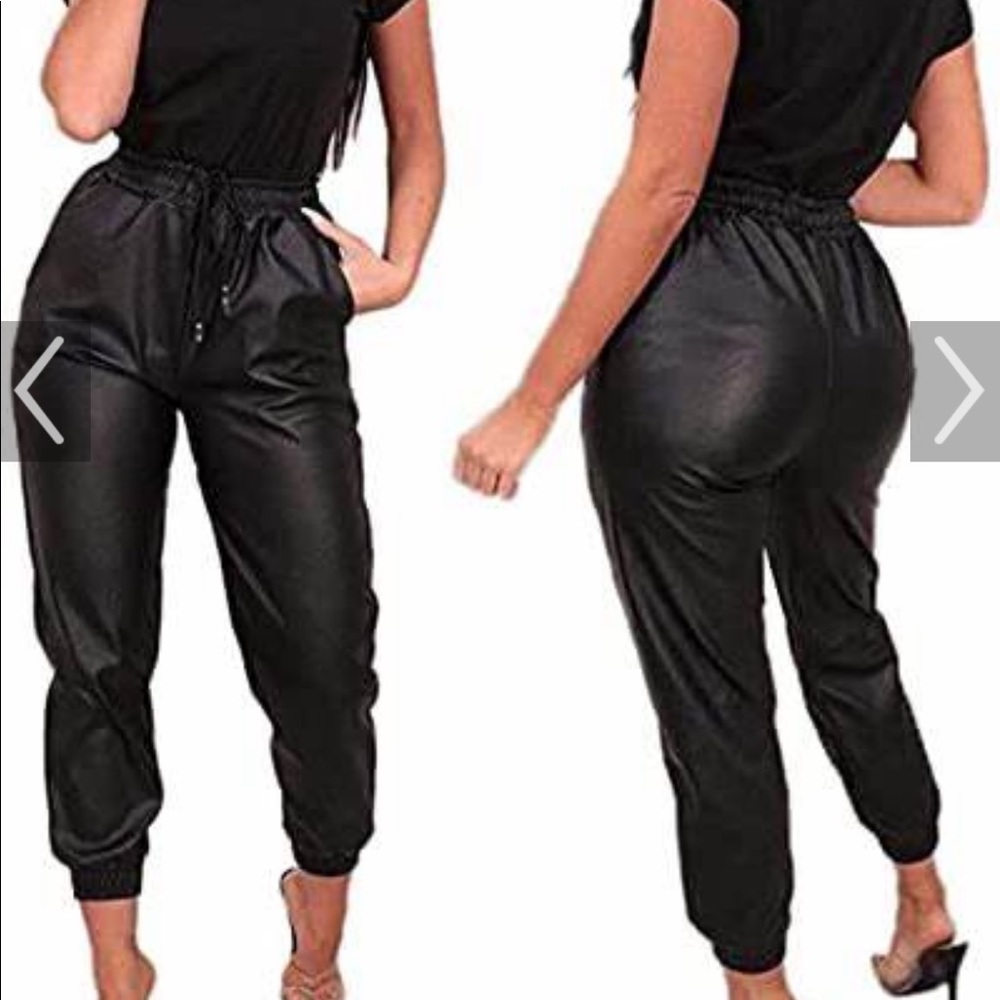 A New Day faux leather joggers